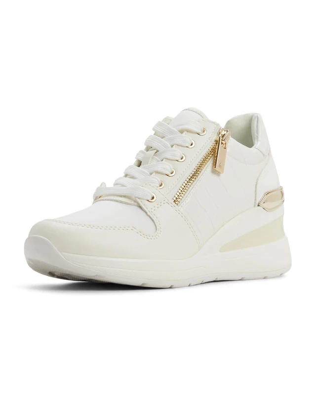 Aldo Women's Adwiwia Sneaker, White, 4 UK