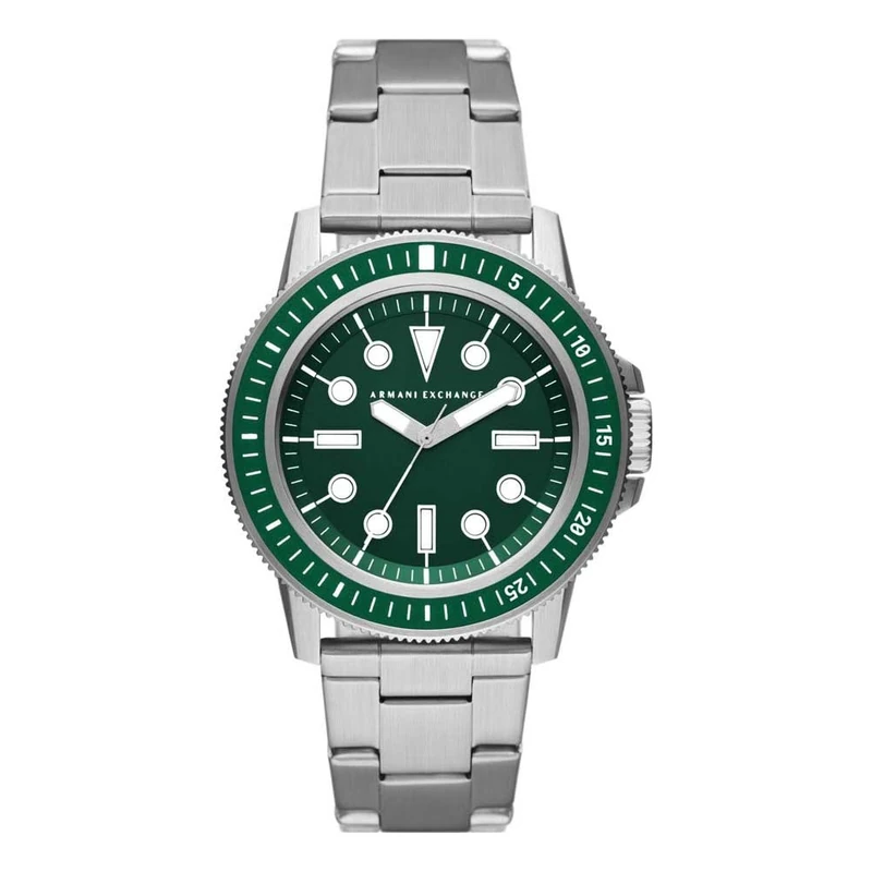 Armani Exchange Watch for Men, Quartz Three Hand Movement and 42 mm Case Size with Stainless Steel Strap