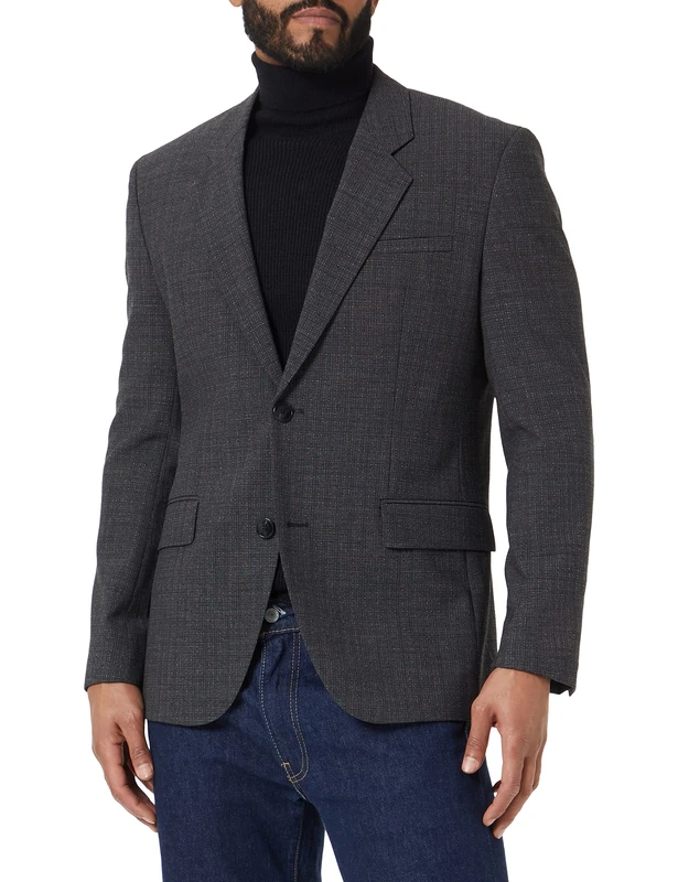 HUGO Men's Kris231x Jacket, Medium Grey38, 98 cm