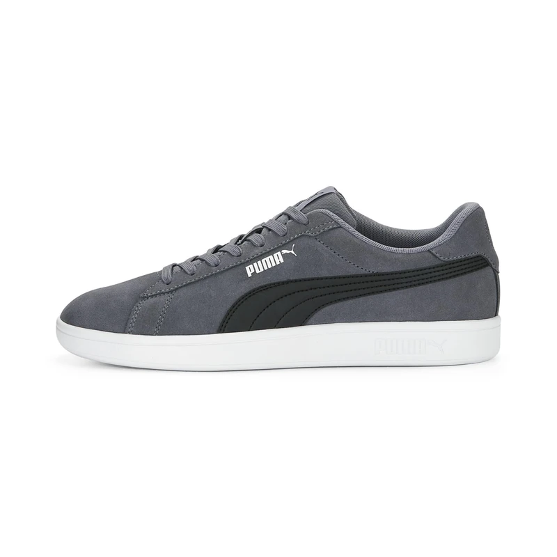 Puma Unisex Adults Smash 3.0 Sneakers, Gray Tile-Puma Black-Puma White, 4.5 UK