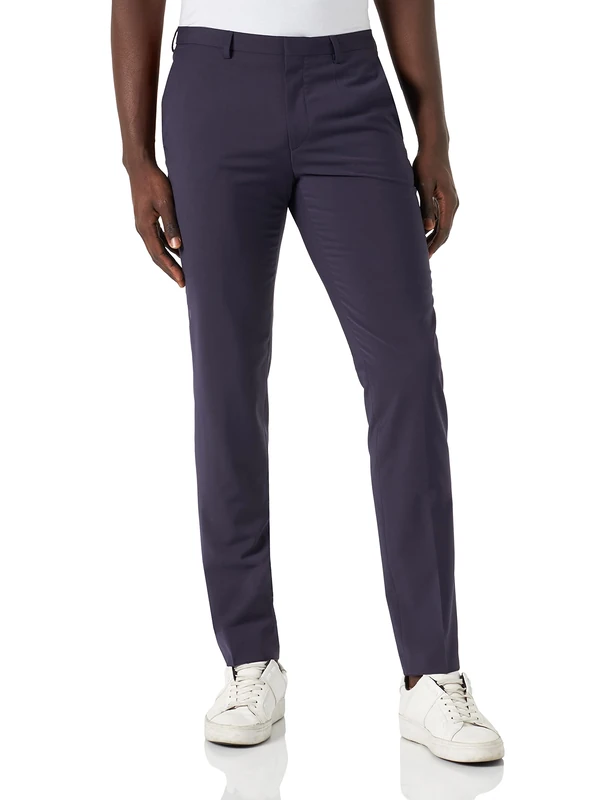 HUGO Men's Hesten231x Trousers, Dark Purple509, W48