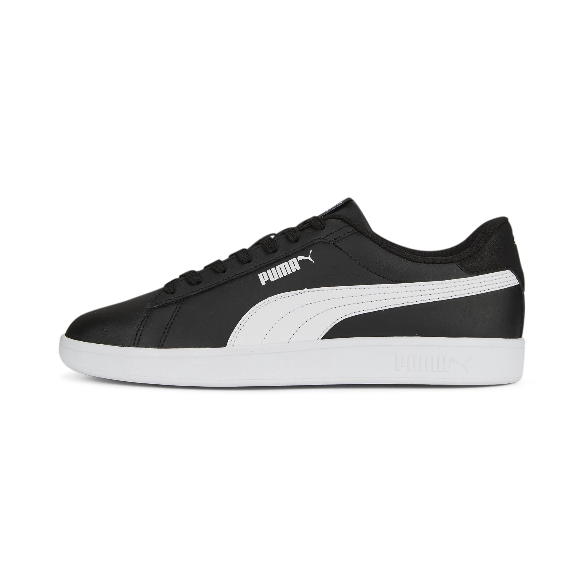 Puma Unisex Adults Puma Smash 3.0 L Sneakers, Puma Black-Puma White, 13 UK