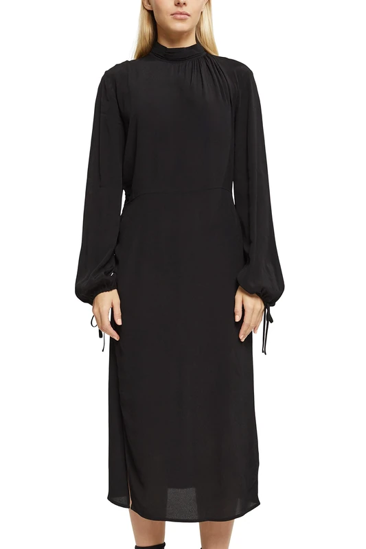 ESPRIT Women's 112ee1e317 Dress, 001/Black, UK 12