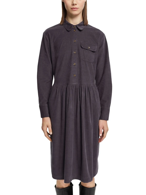 ESPRIT Women's 102EE1E321 Dress, 010/Anthracite, 40