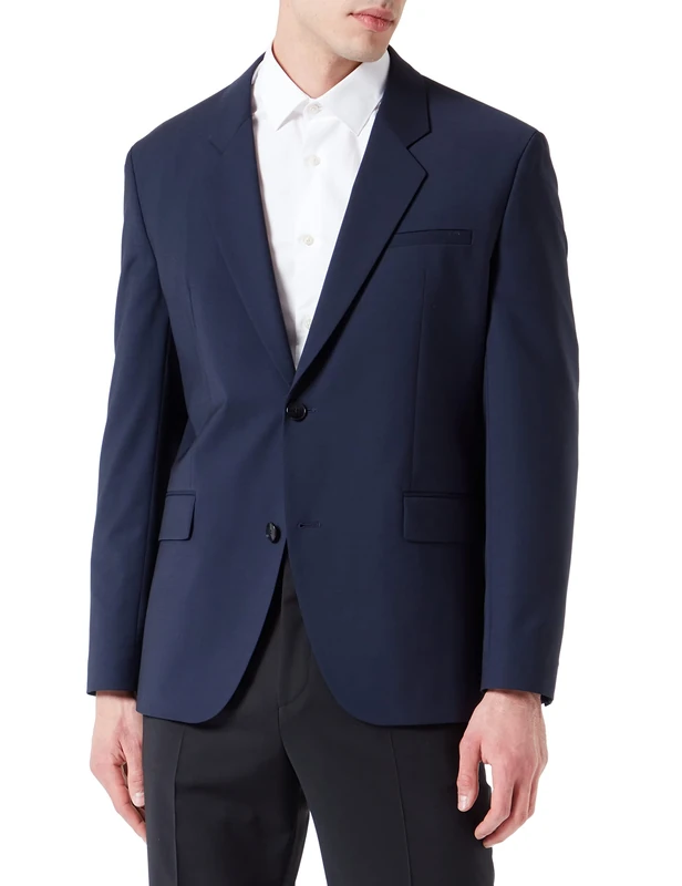 HUGO Men's Kris231x Jacket, Dark Blue405, 44