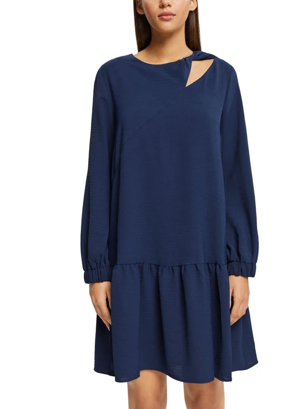 ESPRIT Women's 102EE1E319 Dress, 400/NAVY, 36