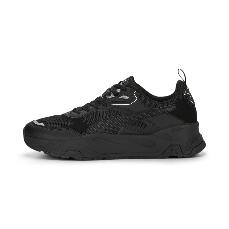 Puma Men Trinity Sneakers, Puma Black-Puma Black-Puma Silver, 4 UK