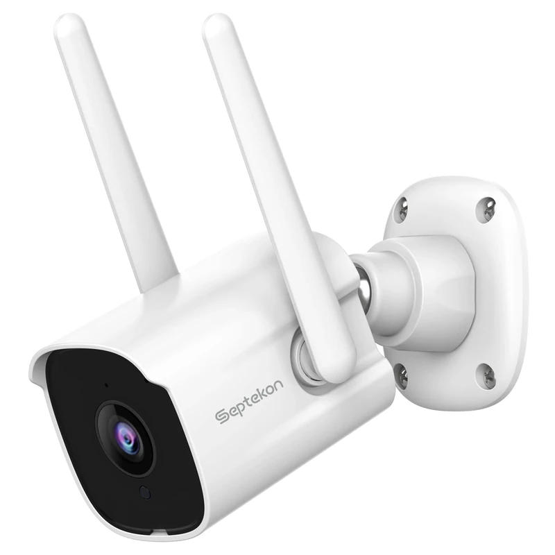 Septekon 2K WiFi Camera - Dual Antenna, Night Vision, AI Motion