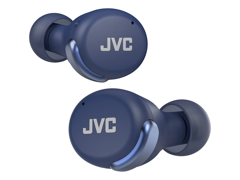 JVC HA-Z330T-A Compact True Wireless Earbuds Active Noise Cancelling Lightweight Stylish Design BT 5.2 Waterproof (IPX4) 21 Hours Playtime Low Latency Mode for Games (Blue)