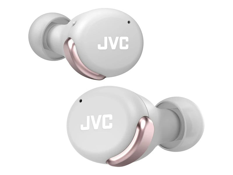 JVC HA-Z330T-P - Compact True Wireless Earphones, Active Noise Cancelling, Lightweight, Stylish Design, BT 5.2, Waterproof (IPX4), 21 Hours Playtime, Low Latency Mode for Games, (Pink)