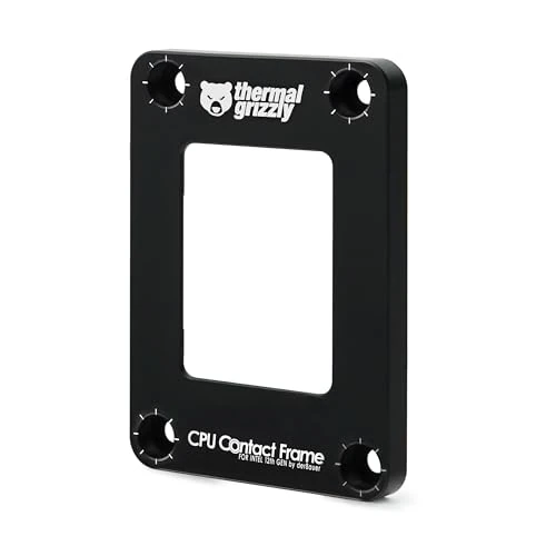 Thermal Grizzly - CPU Contact Frame Intel 12th Generation - For Optimized CPU Contact Pressure To Improve The Cooling Performance - Easy Install - by der8auer