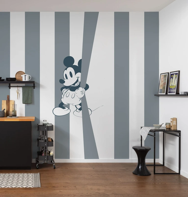 Komar Non-Woven Photo Wallpaper Mickey Offbeat Design Size 200 x 250 cm (W x H) Disney Children's Bedroom Wallpaper