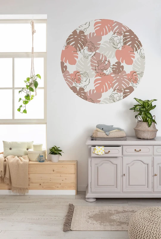 Komar Non-Woven Photo Wallpaper Self-Adhesive Jungle Joy Size 125 x 125 cm (Width x Height) - Image 1