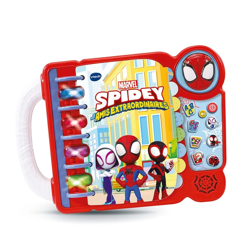 VTech - Spidey's educational game book, Children's Educational Book, Spidey Book - 3 to 7 years old - Version FR