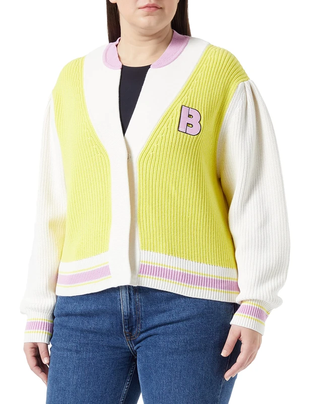 BOSS Women's C_frague Knitted Jacket, Open Miscellaneous971, XS