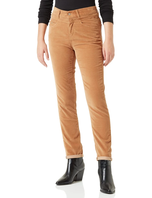 BOSS Women's Fran STR MR C 1.0 Jeans_Trousers, Medium Beige260, 32 - Image 1
