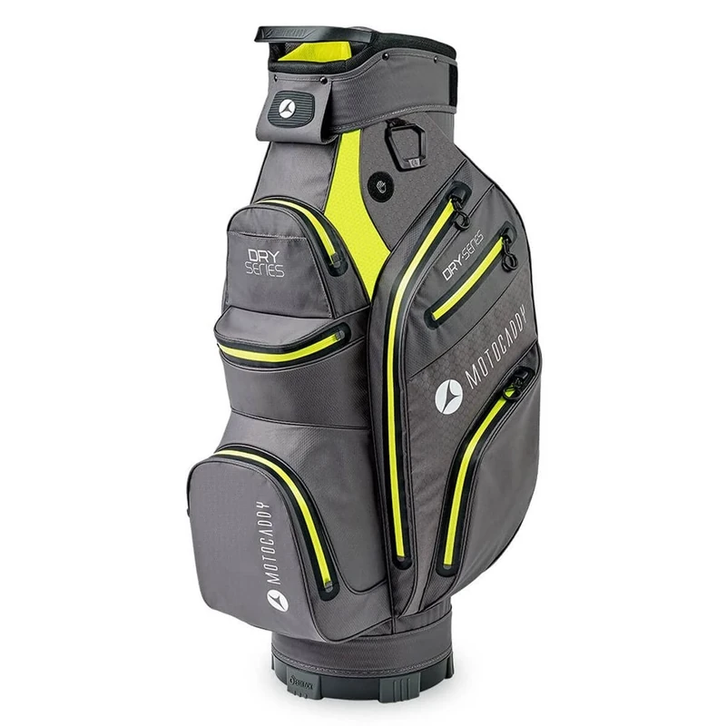 Motocaddy Unisex Dry Series Cart Bag - Charcoal/Lime - One Size