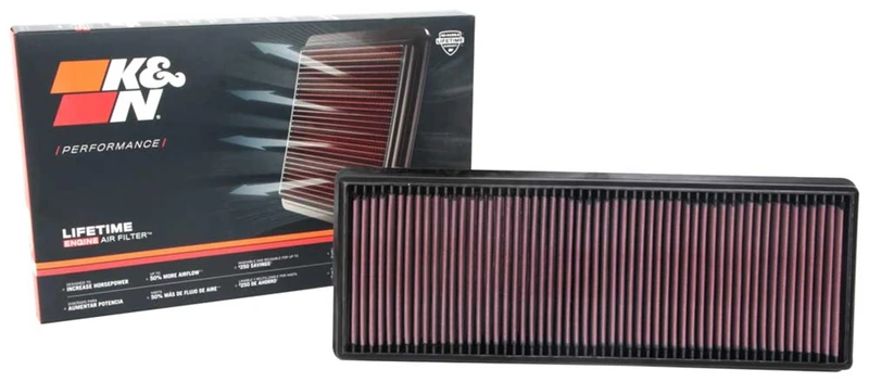 KN Car Engine Air Filter: High Performance, Premium, Washable, Replacement Filter for Cars: Compatible with 2018-2021 CHEVROLET Express 25003500 2018-2021 GMC Savana 25003500, 33-5114