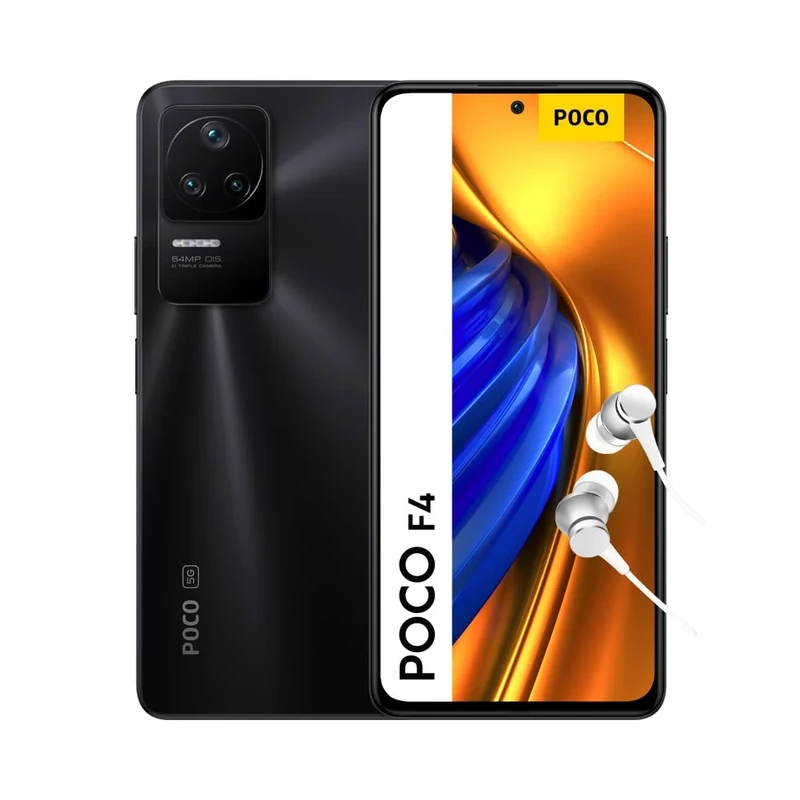XIAOMI MZB0BOAEN Poco F4 5g Smartphone, 120 Hz Amoled Dotdisplay, Snapdragon 870, 64 Mp Camera, 67 W Turbo Charging, Night Black, 256 gb