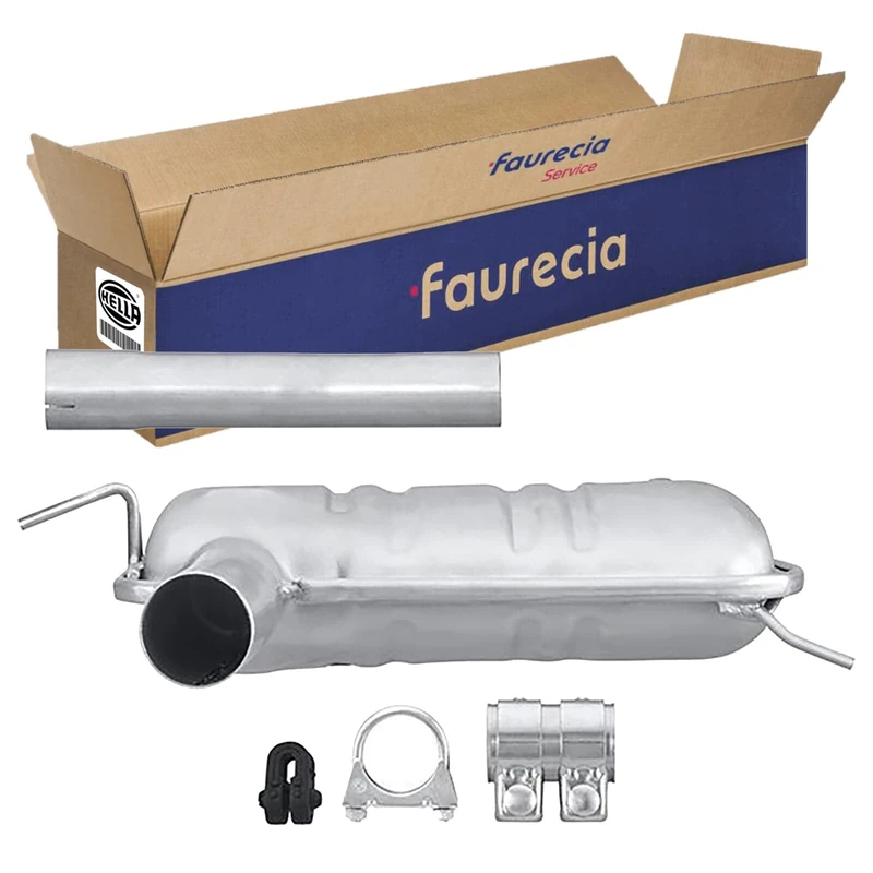 HELLA 8LB 366 022-451 Front Muffler - Easy2Fit® Kit - Front - two-piece - Kit with mounting parts - Image 1