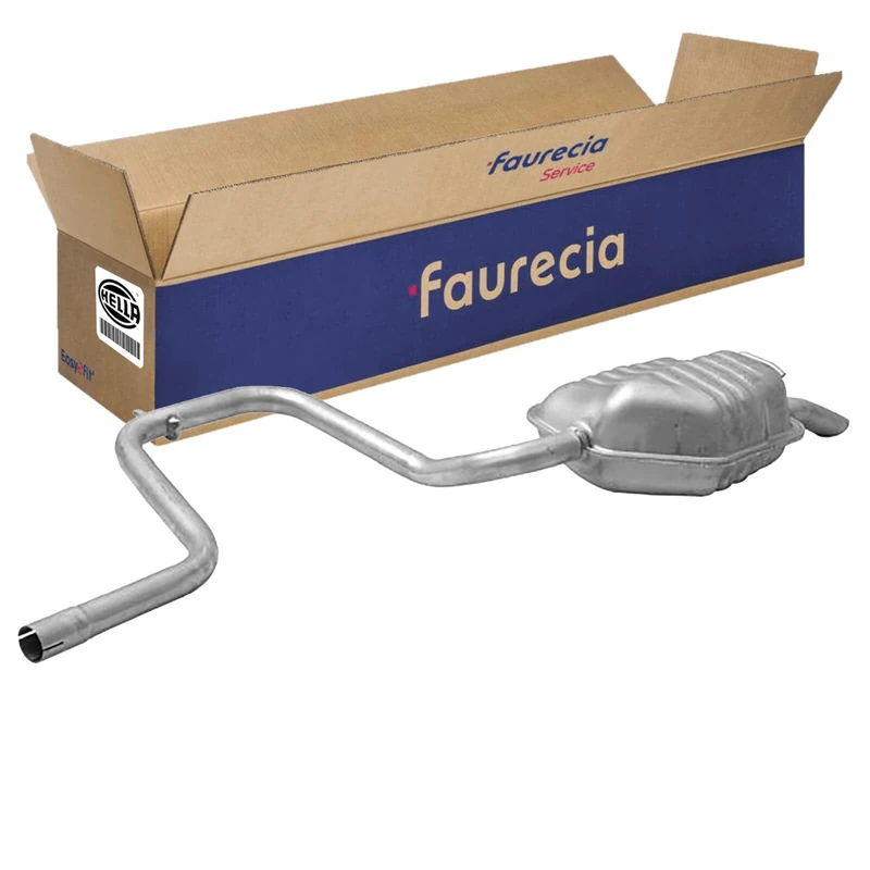 HELLA 8LD 366 029-921 Rear Muffler - Easy2Fit® Kit - Rear - three-piece - Kit with mounting parts