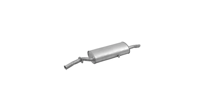 HELLA 8LD 366 031-601 Rear Muffler - Easy2Fit® Kit - Rear - one-piece - Kit with mounting parts - Image 1