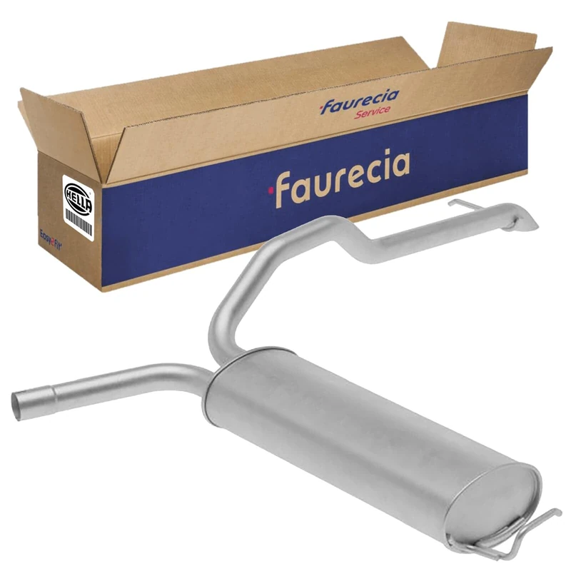 HELLA 8LD 366 031-321 Rear Muffler - Easy2Fit® Kit - Rear - three-piece - Kit with mounting parts