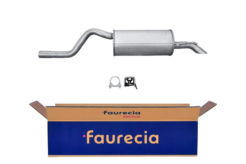 HELLA 8LD 366 034-431 Rear Muffler - Easy2Fit® Kit - Rear - one-piece - Kit with mounting parts