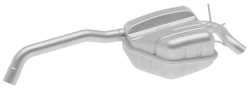 HELLA 8LD 366 034-231 Rear Muffler - Easy2Fit® Kit - Rear - one-piece - Kit with mounting parts
