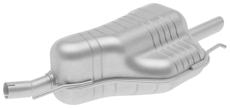 HELLA 8LD 366 031-441 Rear Muffler - Easy2Fit® Kit - Rear - one-piece - Kit with mounting parts