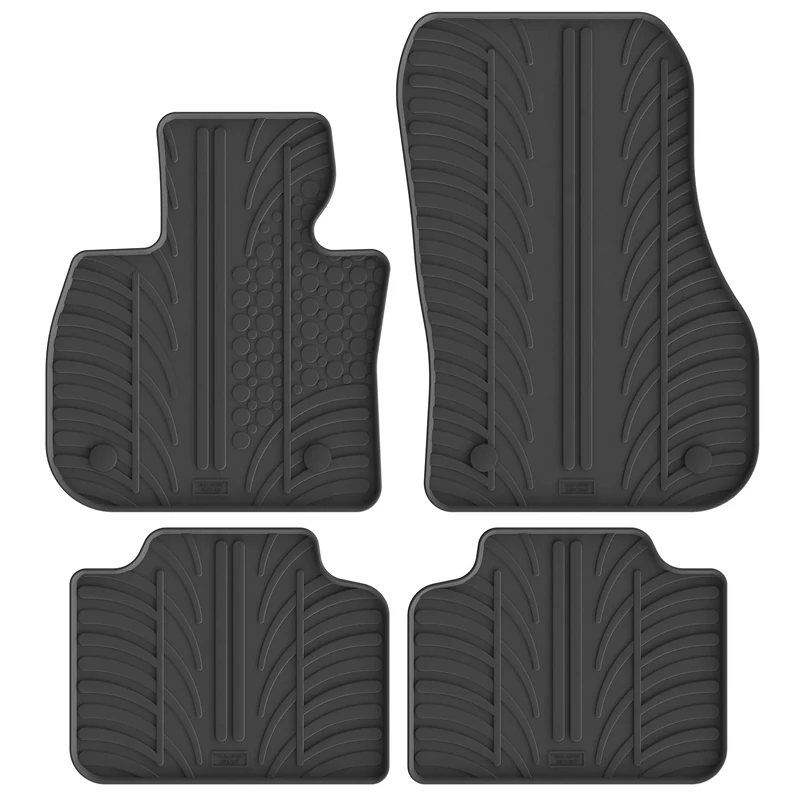 GLEDRING Set of rubber mats compatible with BMW 2 Series (U06) Active Tourer 2021 - excluding plug-in hybrid (T profile 4 pieces + mounting clips)