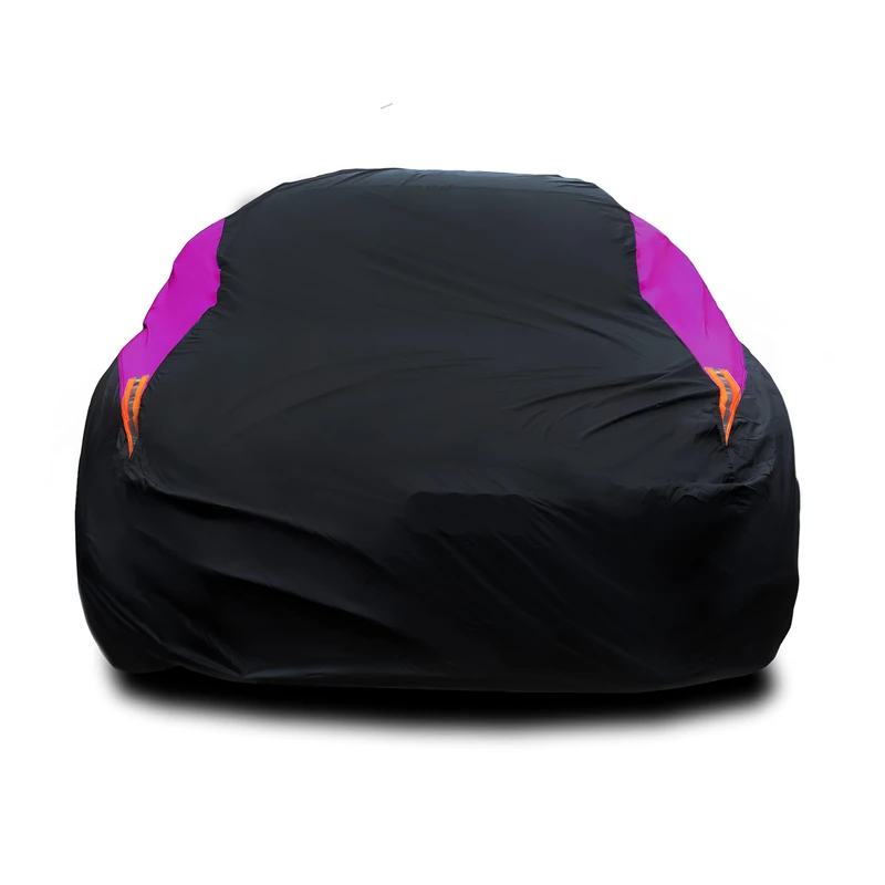 MORNYRAY Waterproof Car Cover All Weather Snowproof UV Protection Windproof Outdoor Full car Cover, Universal Fit for Sedan (Fit Sedan Length 207-216 inch, Purple)