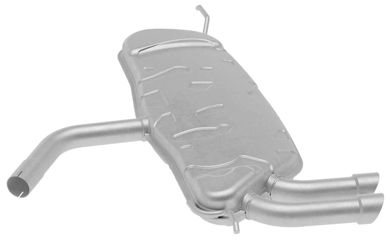 HELLA 8LD 366 036-511 Rear Muffler - Easy2Fit® Kit - Rear - two-piece - Kit with mounting parts