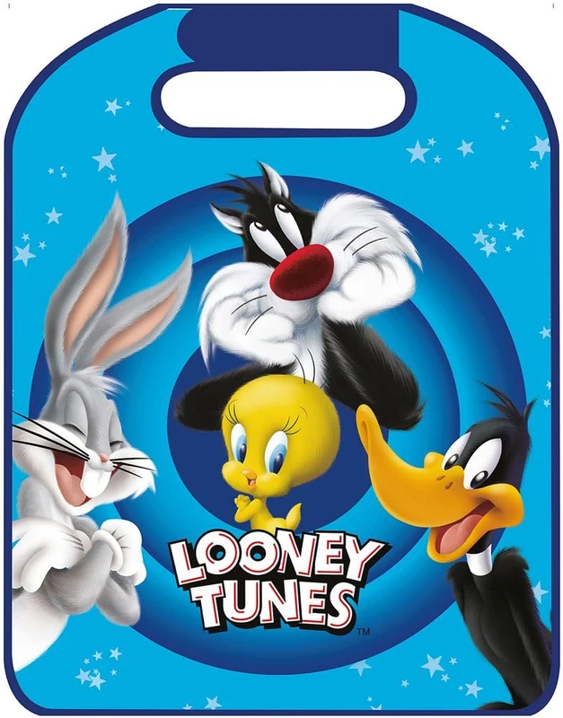 Warner Bros Car Seat Protector Front Seat Looney Tunes Baby Girl Travel Cartoons Blue Protection Sylvester Titti Bugs Bunny Daffy Duck - Image 1