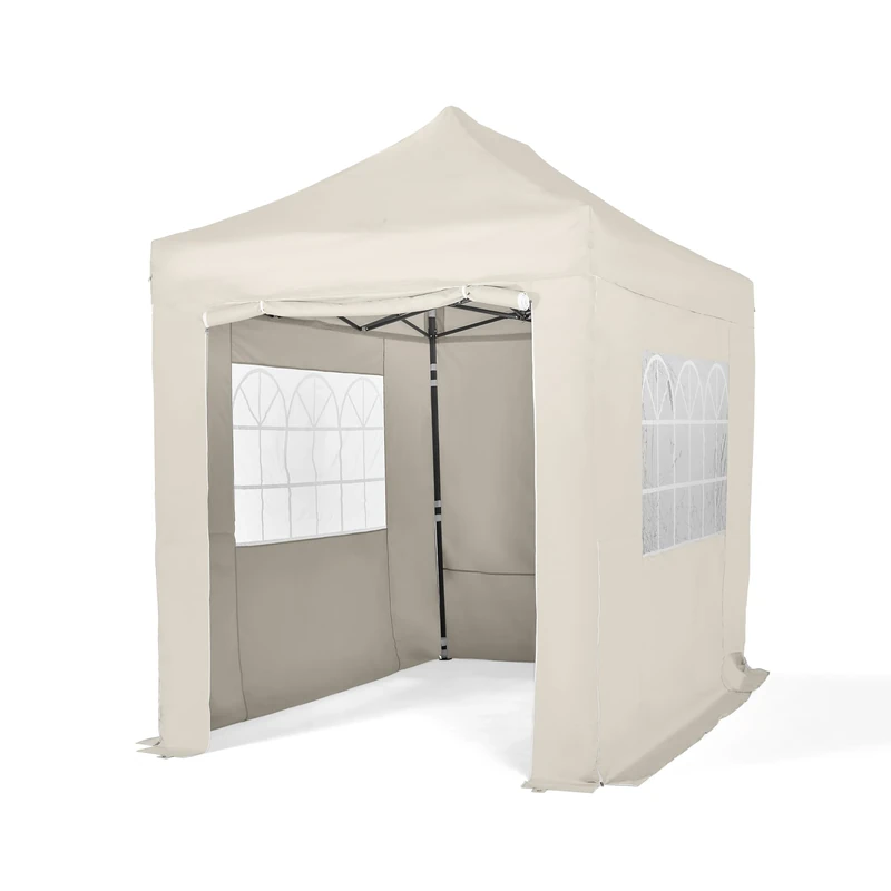All Seasons Gazebos Heavy Duty, 3x2m Pop up Gazebo with 4 x Fully Waterproof Superior Side Walls Cream