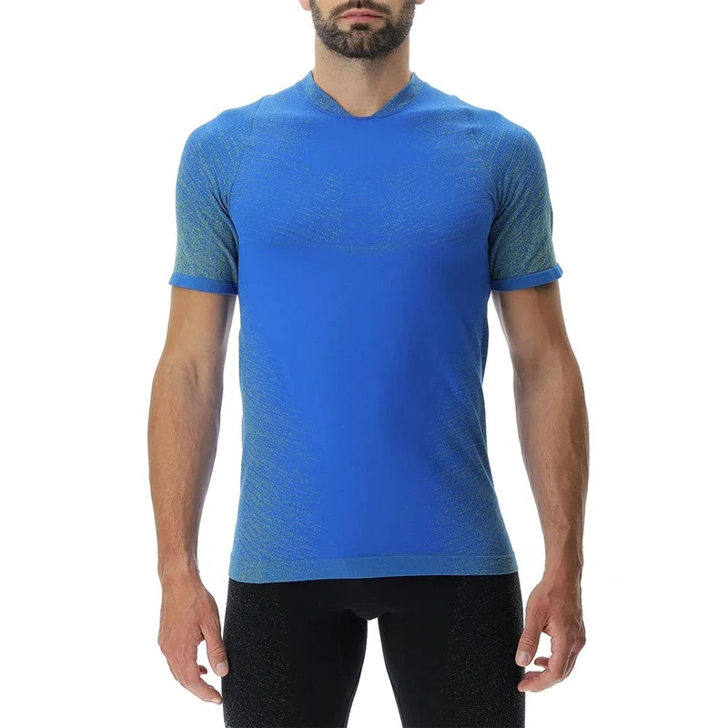 UYN O102337 Running EXCELERATION OW SH_SL T-Shirt Men's Lapis/Lime M - Image 1