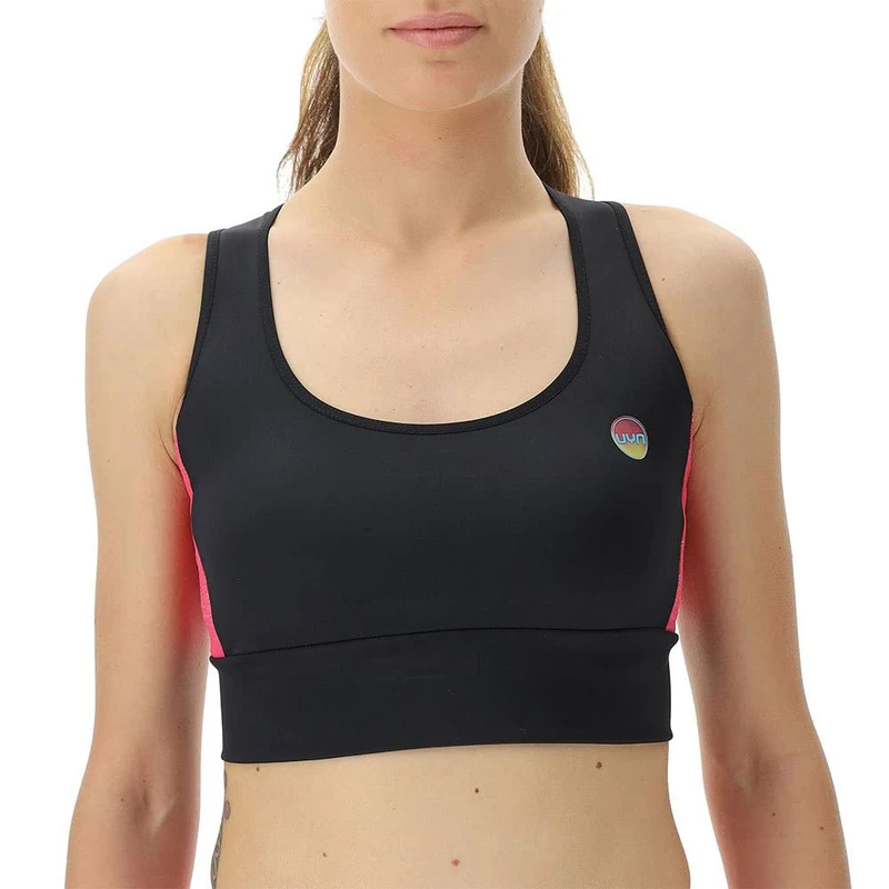 UYN O102351 Running EXCELERATION Smart Storage OW Sweatshirt Women's Black/Pink/Sunny M