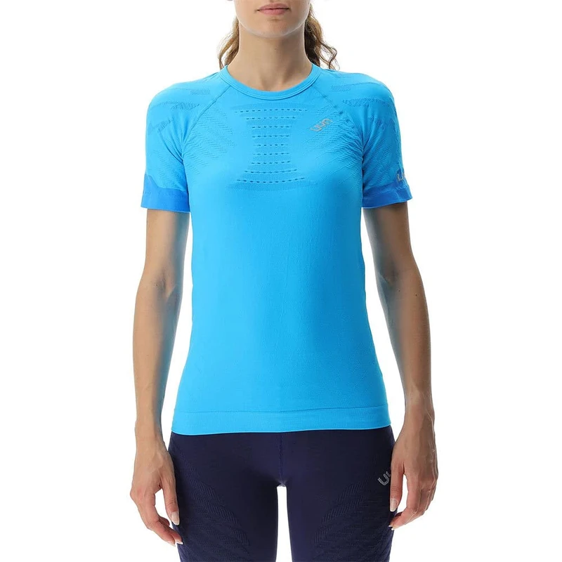 UYN O102370 WORKHARD OW SH_SL_ T-Shirt Women's Blue Danube XS