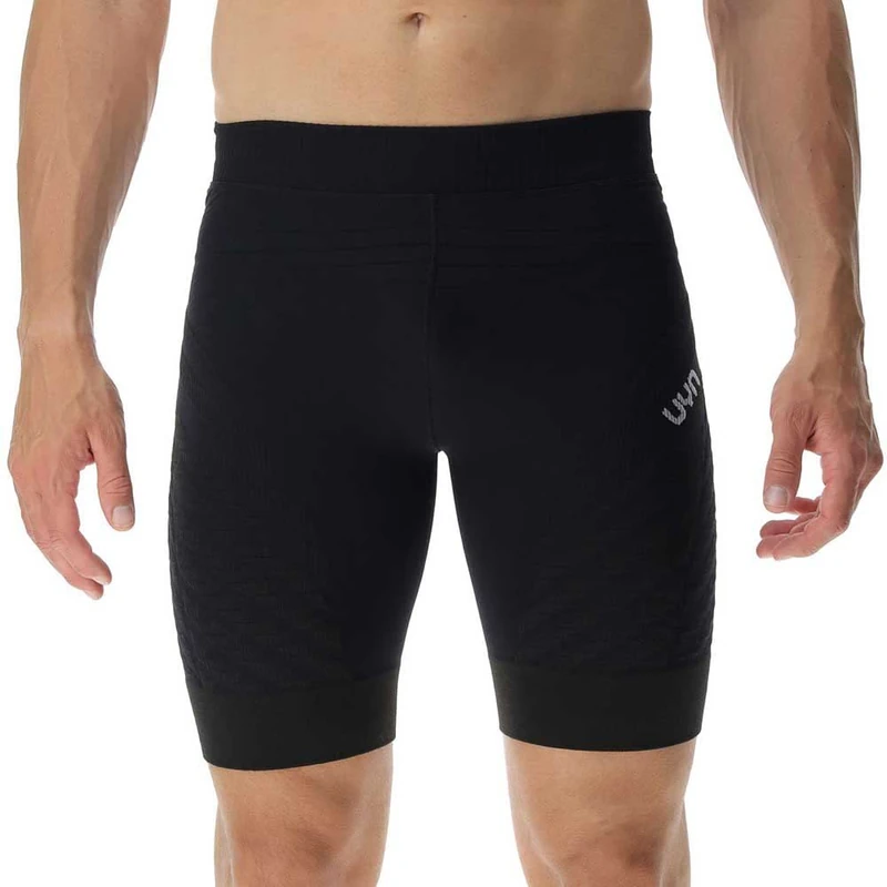 UYN O102378 Running ULTRA1 OW Shorts Leggings Men's Black/Black M