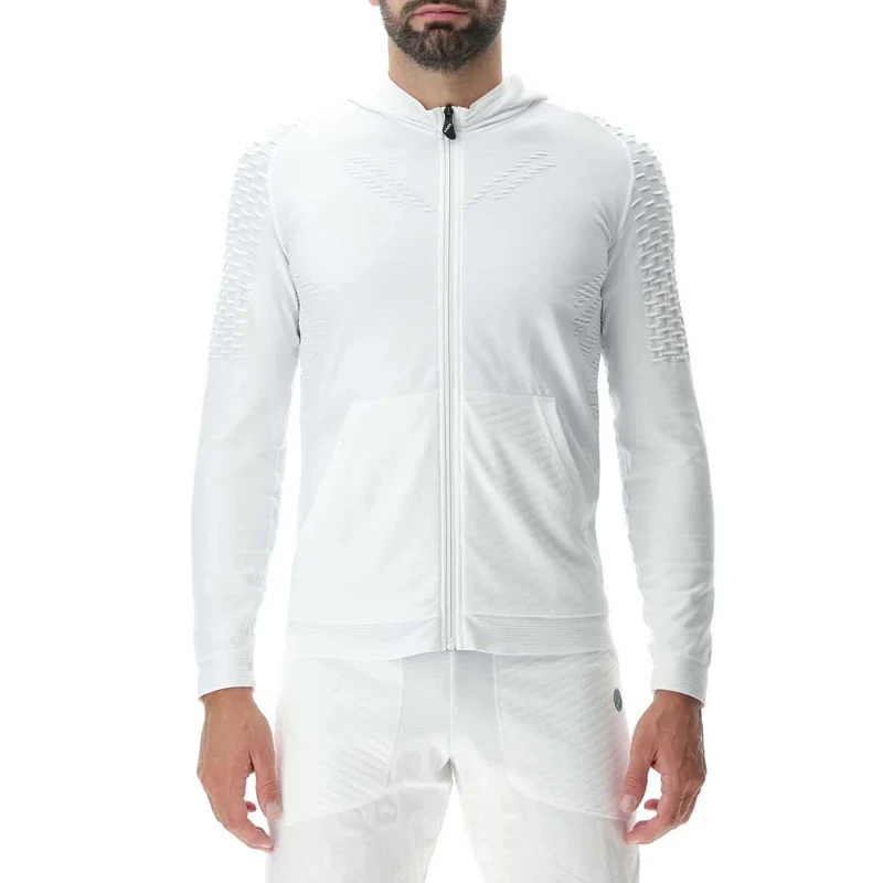 UYN O102024 RUN FIT OW HOODED FULL ZIP Jacket Men's Shiny White M