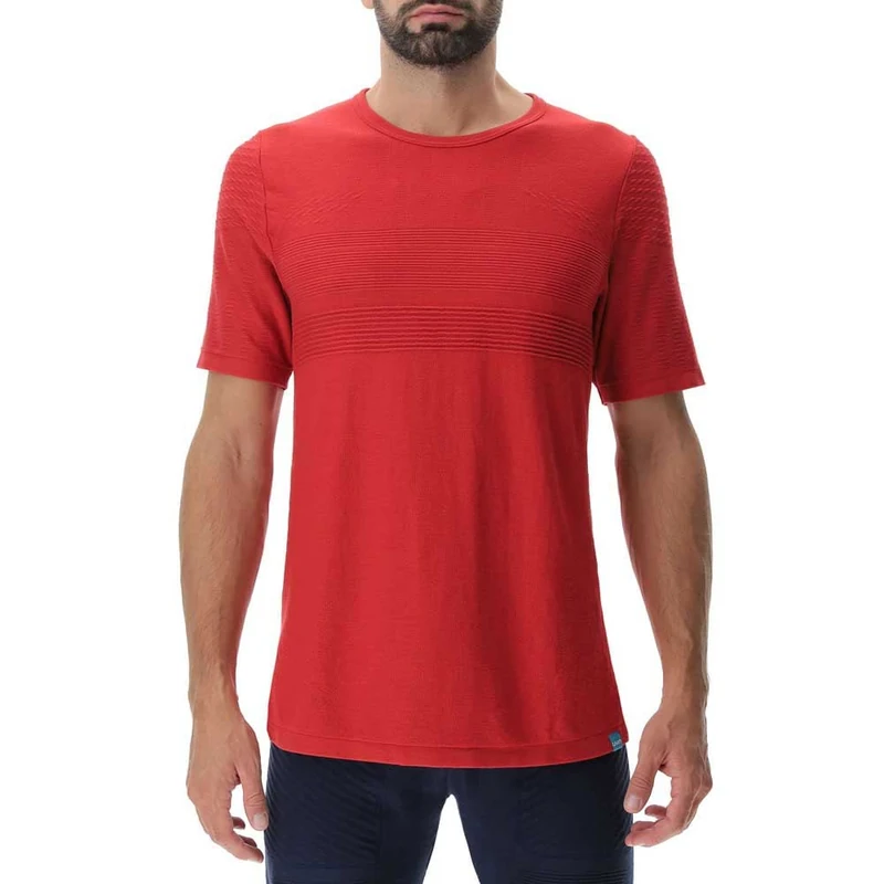 UYN O101993 Natural Training OW SH_SL T-Shirt Men's Pompeian red XL