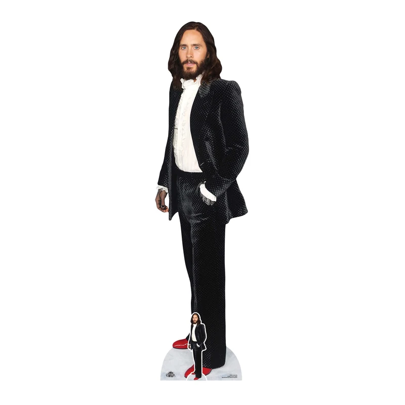 STAR CUTOUTS CS962 Star Cutouts Cut Out Jared Leto Black Velvet Lifesize Cardboard Cutout With Mini, regular