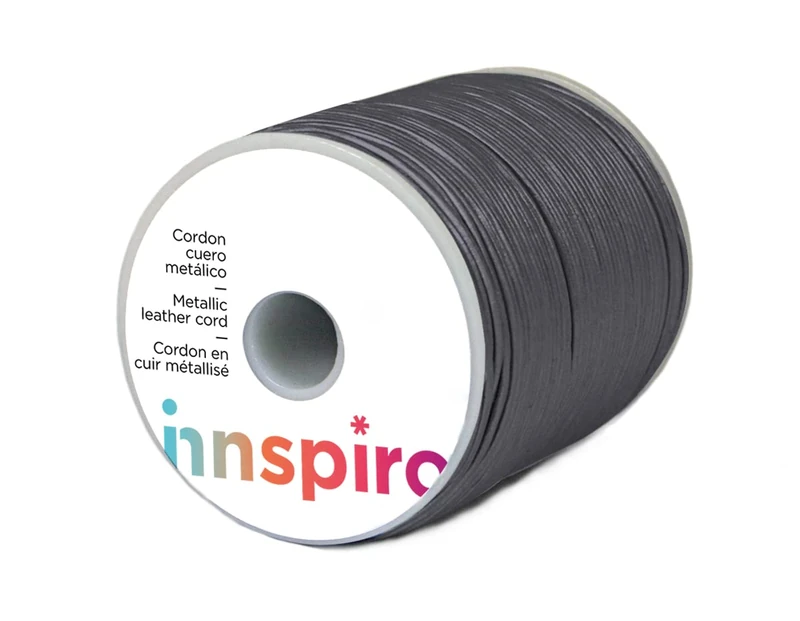 Metallic Leather Cord Navy Blue 1 mm. 100 m.