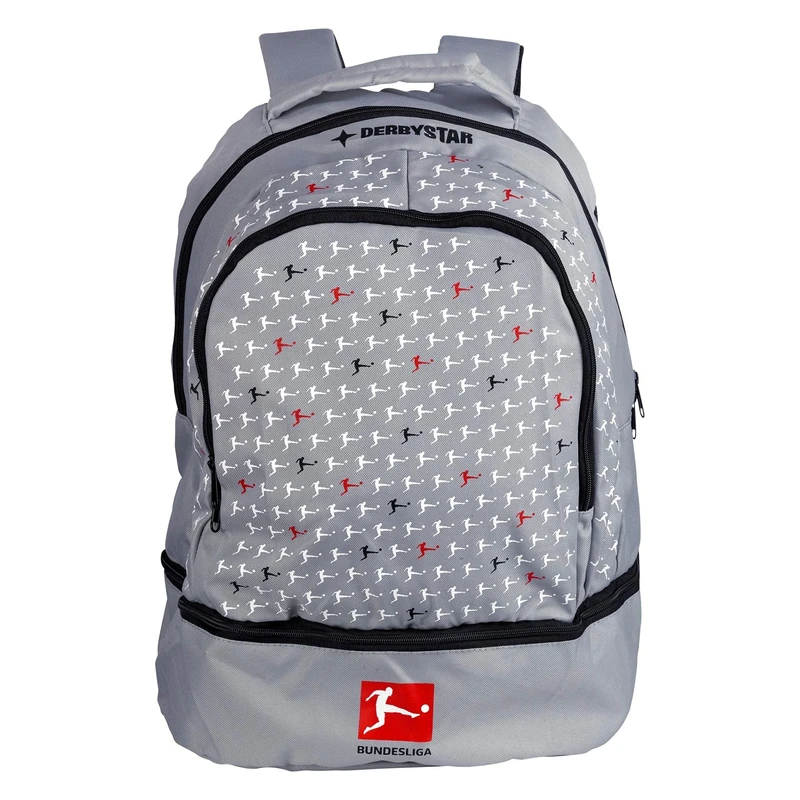 Derbystar Bundesliga V22 26L Backpack Gray/Black/Red