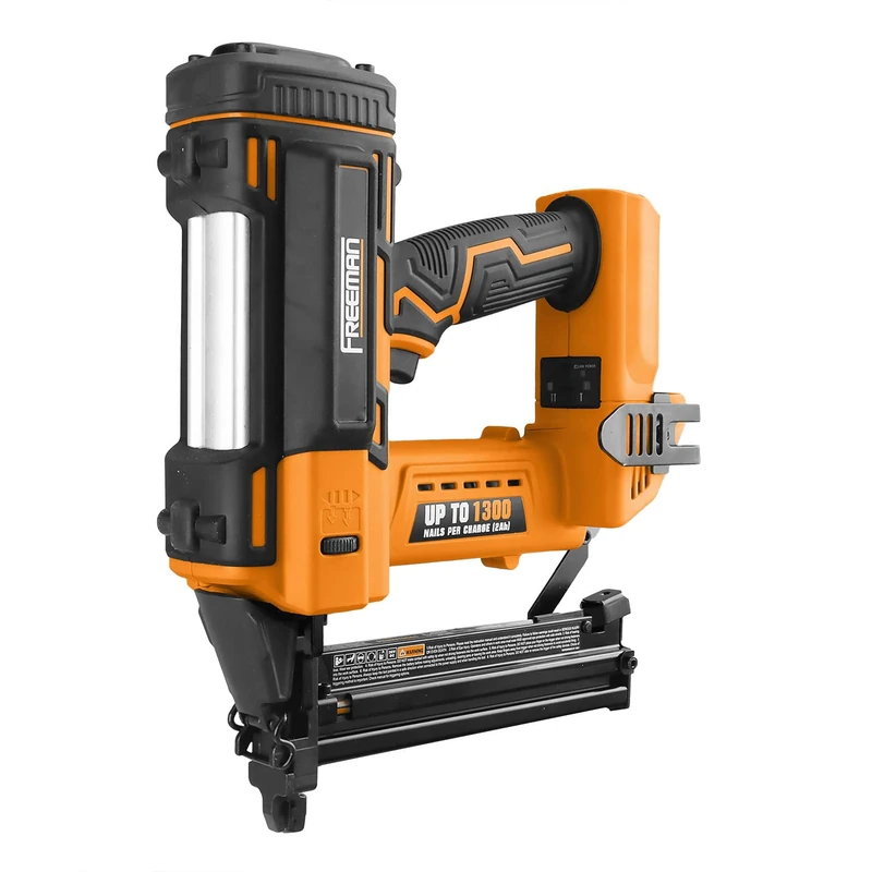 Freeman PE20VT9040 20 Volt Cordless 18-Gauge 1-5/8" Narrow Crown Stapler (Tool Only) – 1300 Shots per Charge