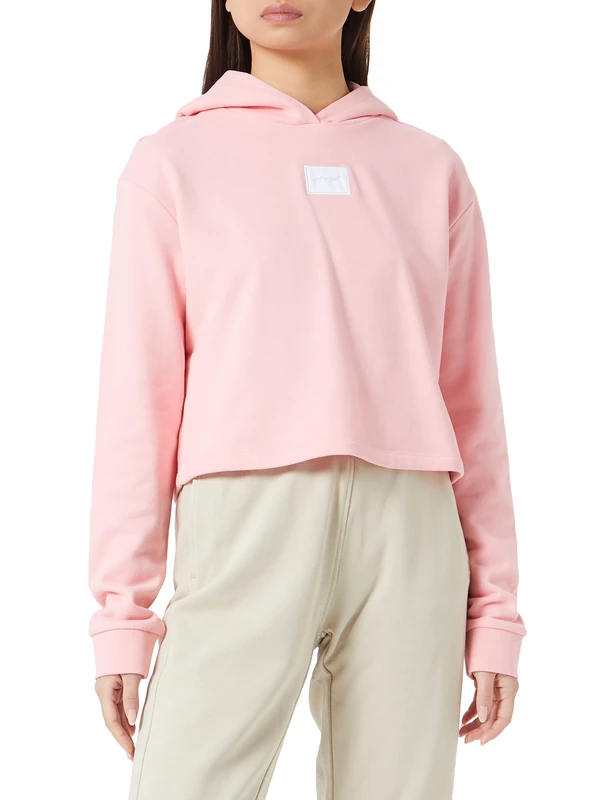 HUGO Women's sweatshirt, Bright Pink677, XL