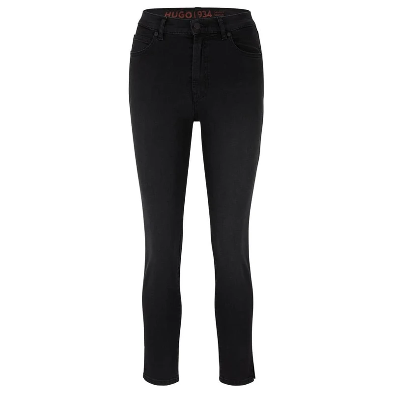 HUGO Women's 934_3 Jeans_Trousers, Black5, 26W/34L