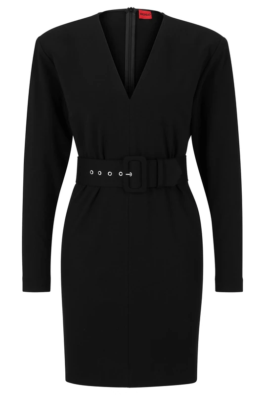HUGO Women's Kasanne Dress, Black1, 44 - Image 1