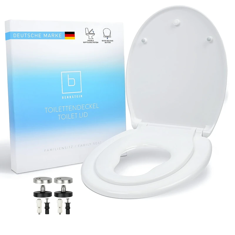 Benkstein Children's Toilet Seat with Soft-Close Mechanism with Soft-Close Mechanism