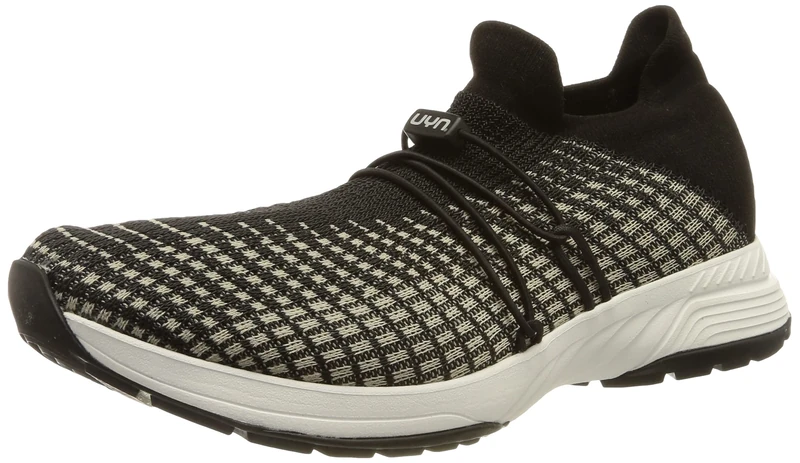 UYN Men's Zephyr Sneaker, Beige/Black, 11 UK